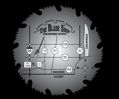 Map to The Blade Shop